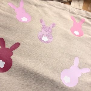 Pink peeps Easter tote